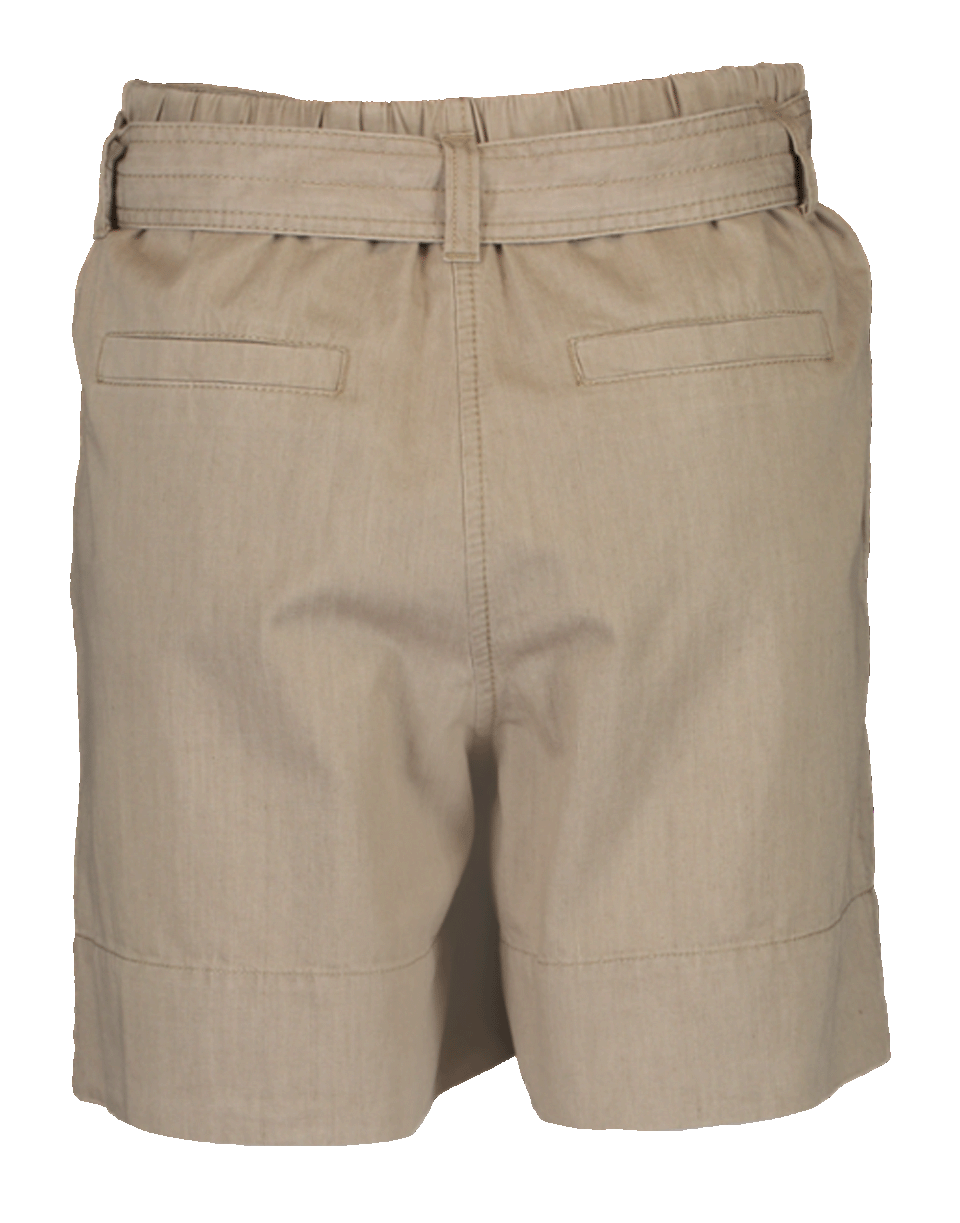 BRUNELLO CUCINELLI-Cotton Linen Self Belt Short-