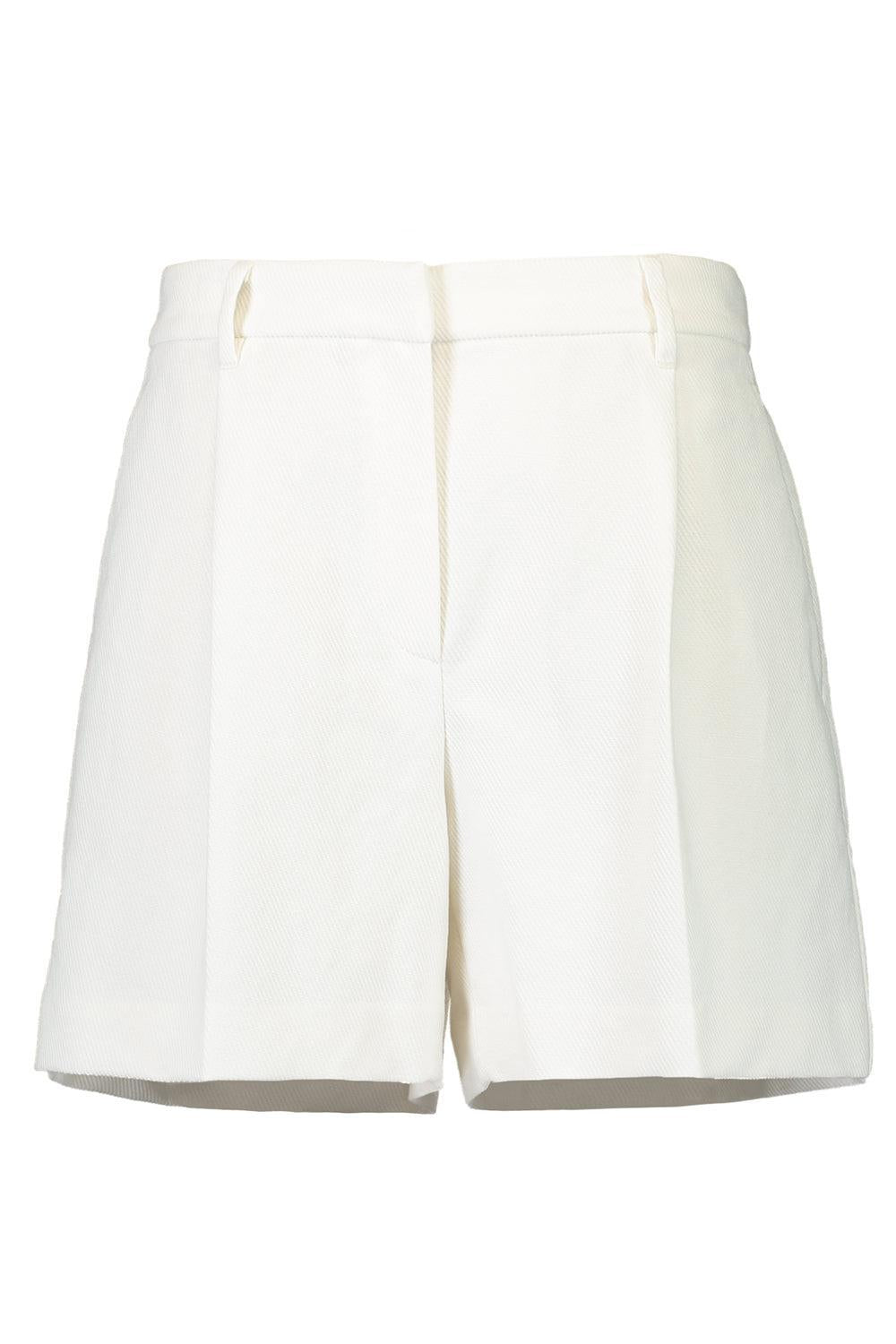 Monili Trim Formal Shorts-CREAM-36-CLOTHINGPANTSHORT-BRUNELLO CUCINELLI