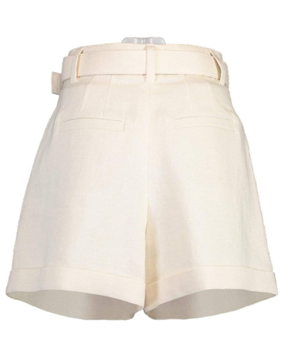 BRUNELLO CUCINELLI-Hi-Rise Linen Pleated Shorts-