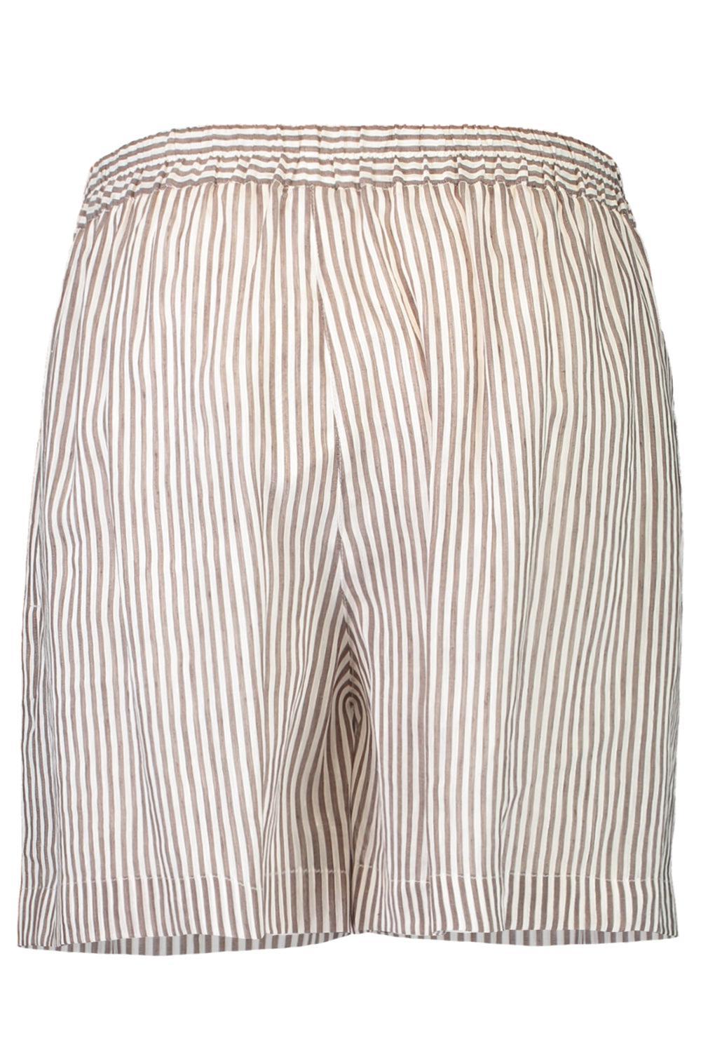 Pull-Up Short-WHT/BRWN-XS-CLOTHINGPANTSHORT-BRUNELLO CUCINELLI