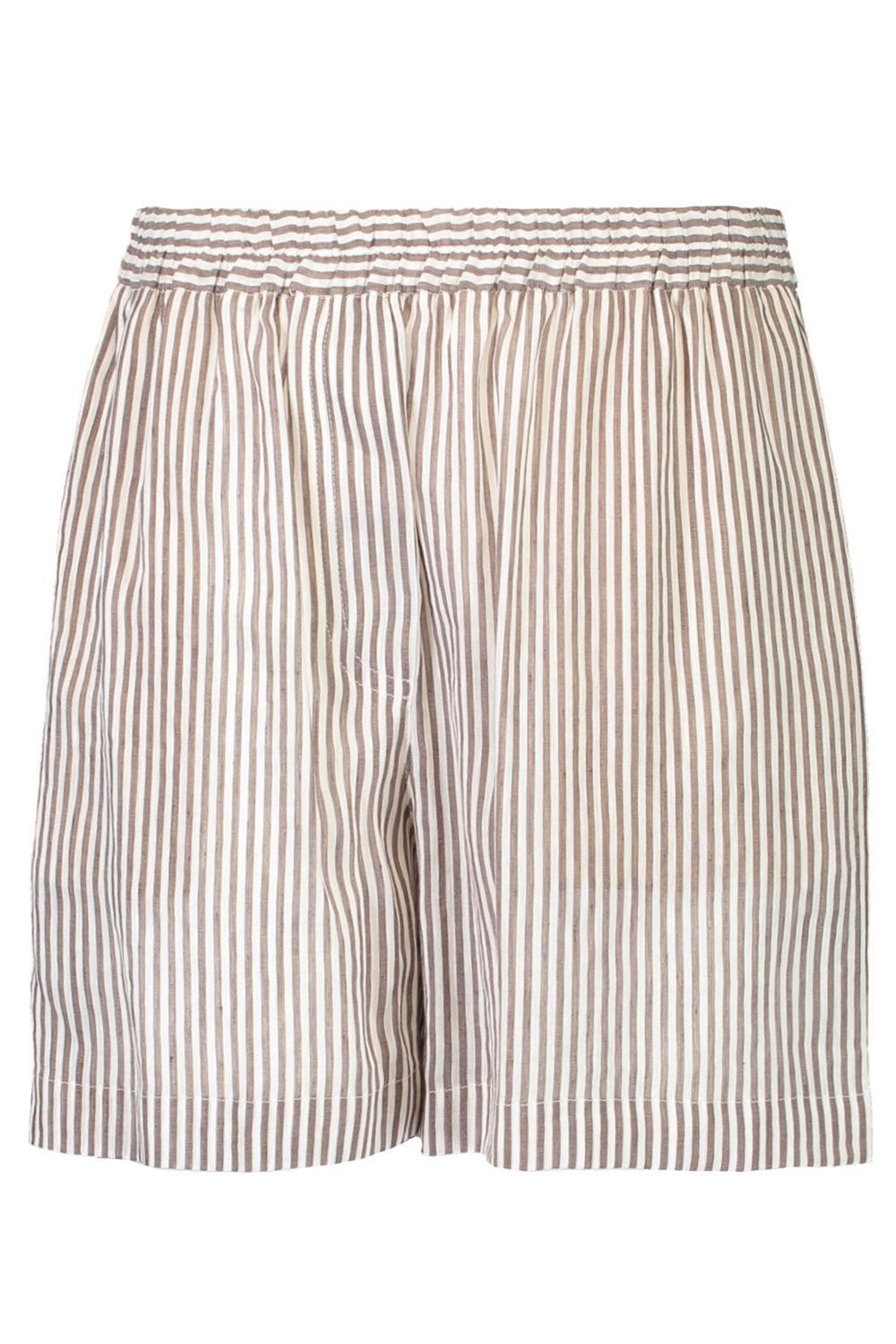 Pull-Up Short-WHT/BRWN-XS-CLOTHINGPANTSHORT-BRUNELLO CUCINELLI