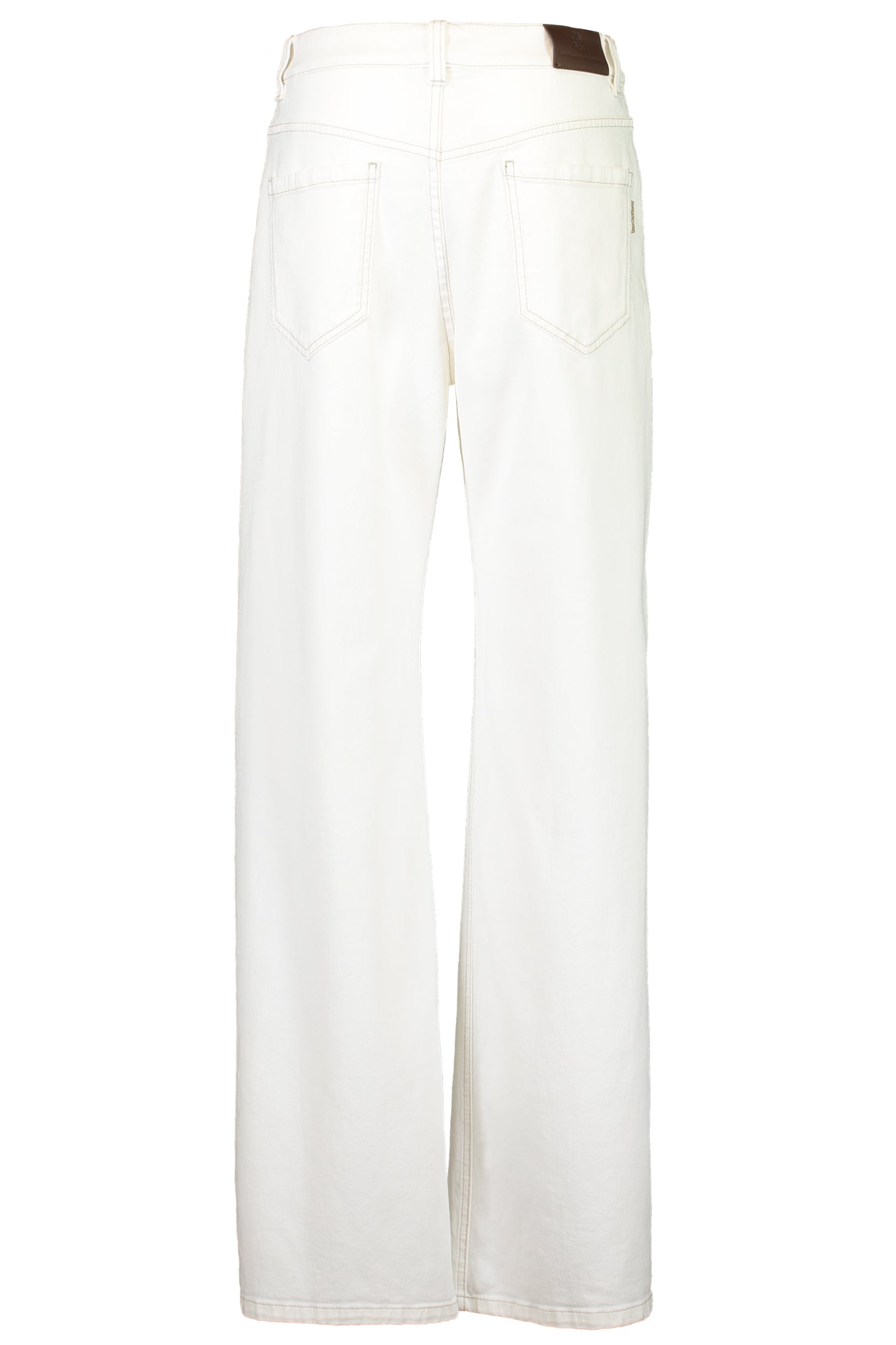 BRUNELLO CUCINELLI-Comfort Trousers - Bianco Ottico-