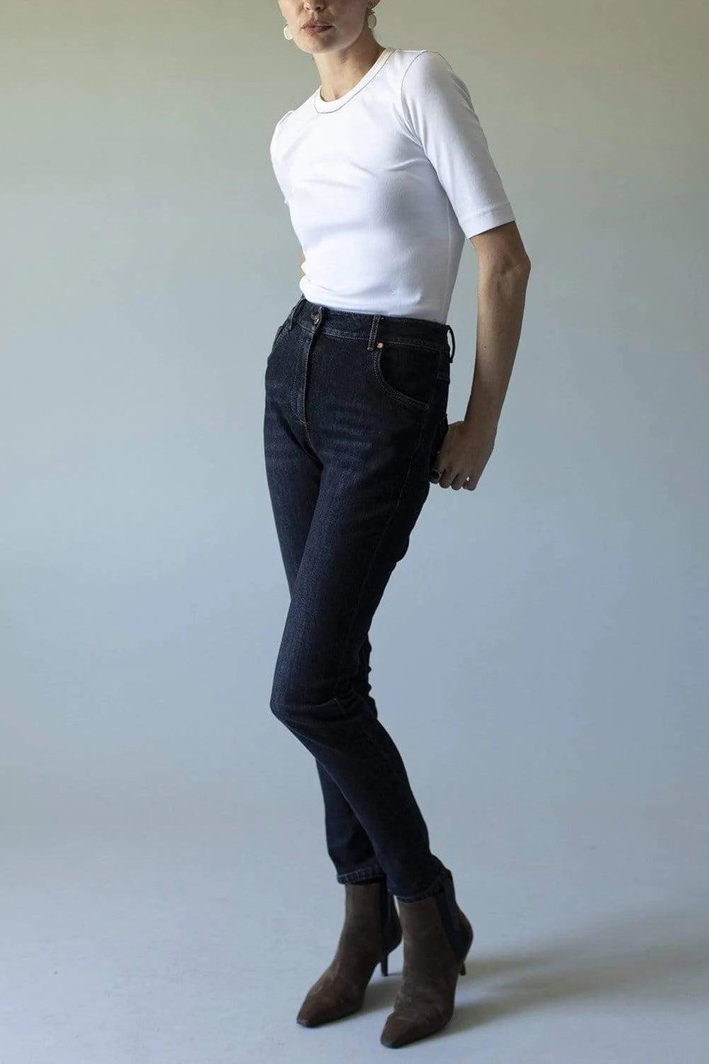 BRUNELLO CUCINELLI-Black Dyed Skinny Jean-