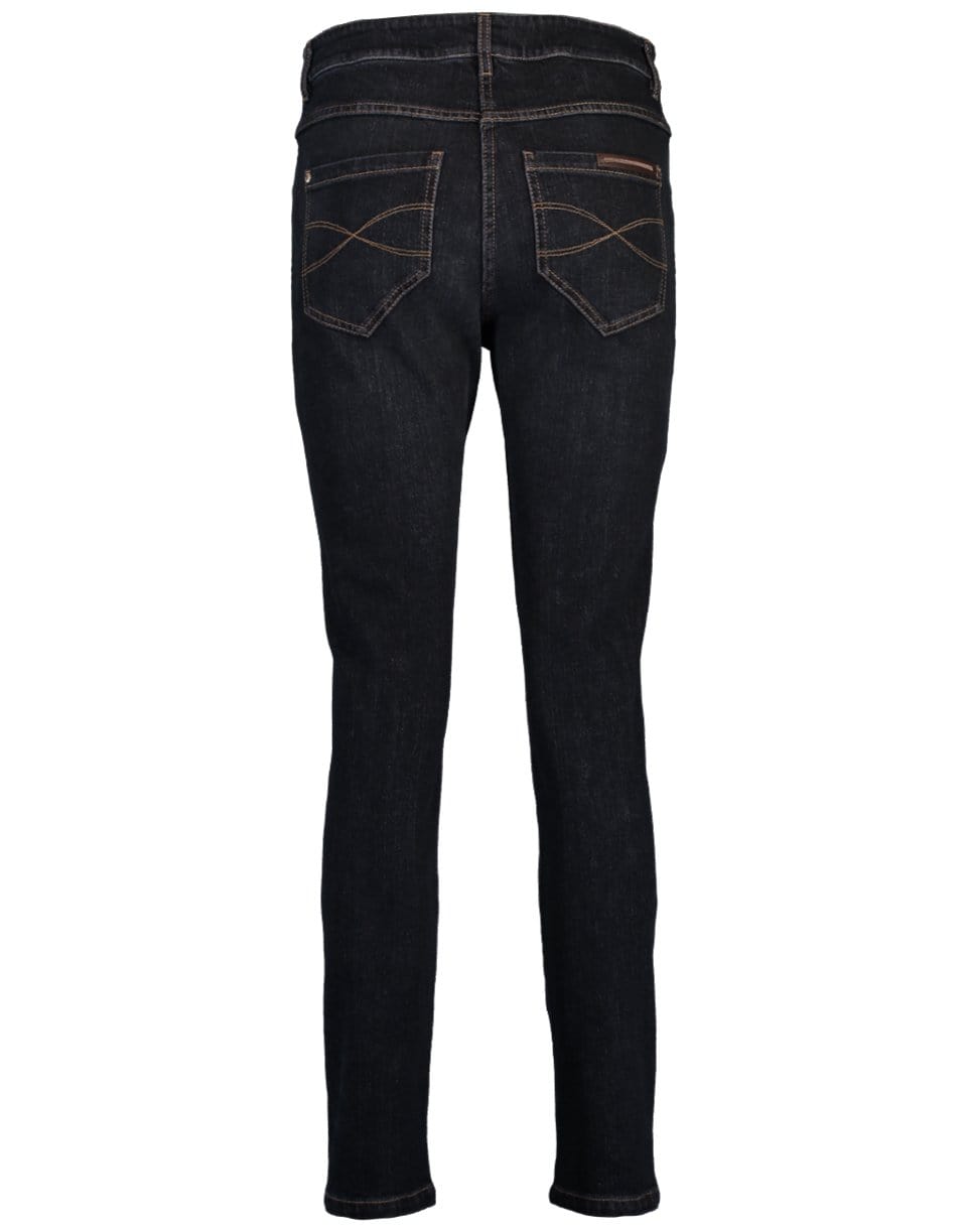BRUNELLO CUCINELLI-Black Dyed Skinny Jean-
