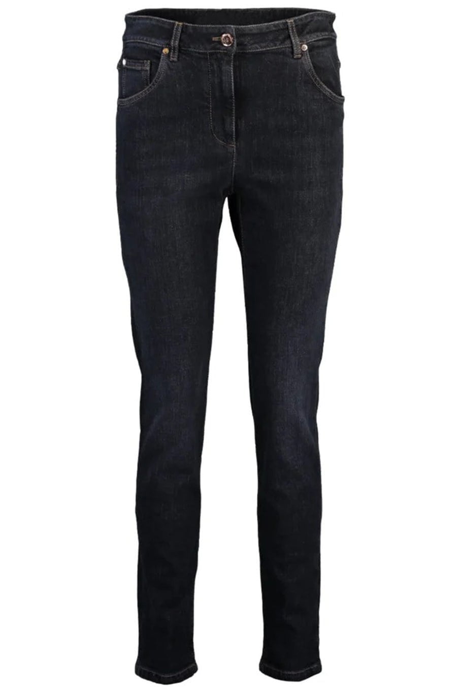 BRUNELLO CUCINELLI-Black Dyed Skinny Jean-