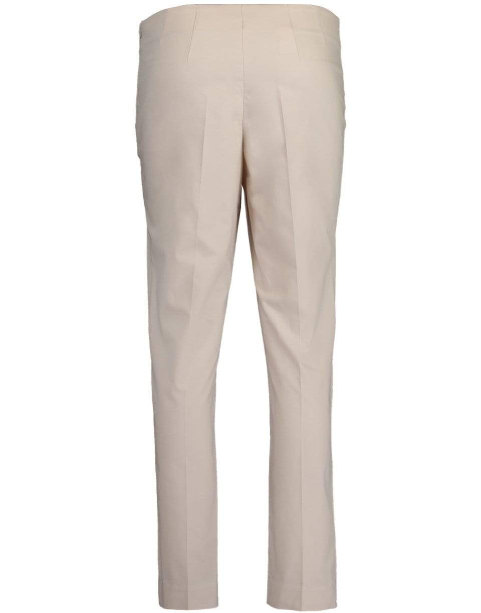BRUNELLO CUCINELLI-Cotton Twill Side Zip Pant-