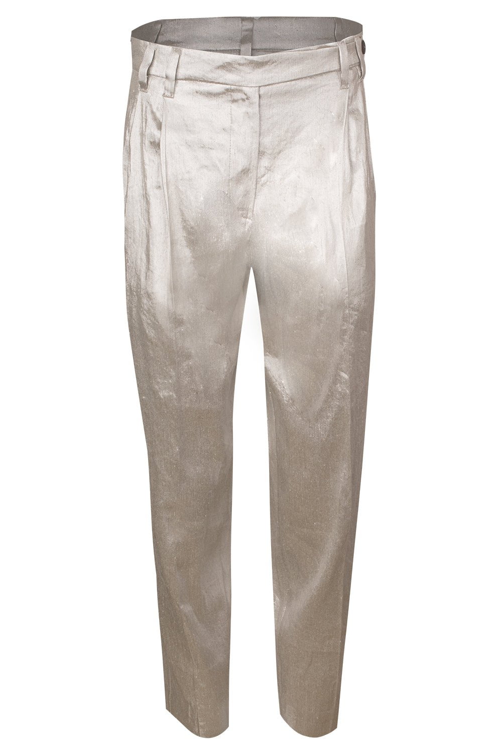 BRUNELLO CUCINELLI-Metallic Slim Trouser-