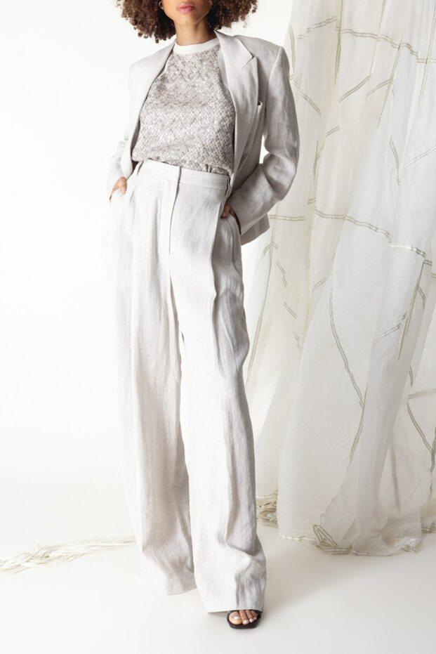 Sparkling Wide Trousers-BEIGE-38-CLOTHINGPANTWIDE LEG-BRUNELLO CUCINELLI