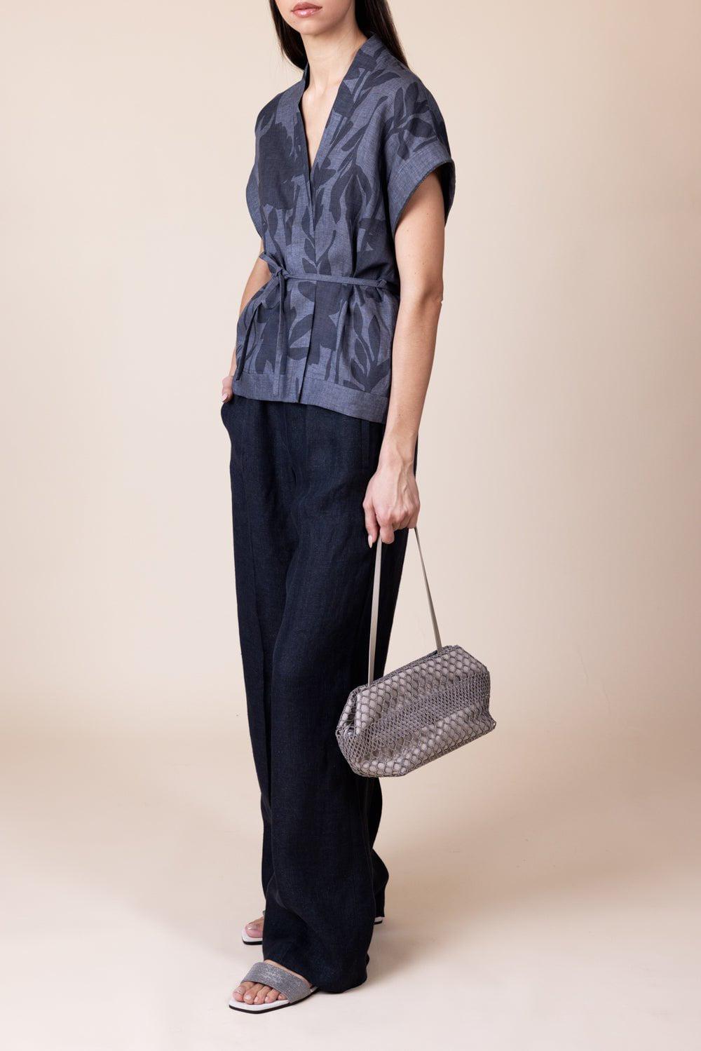 BRUNELLO CUCINELLI-Herringbone Pant - Black-