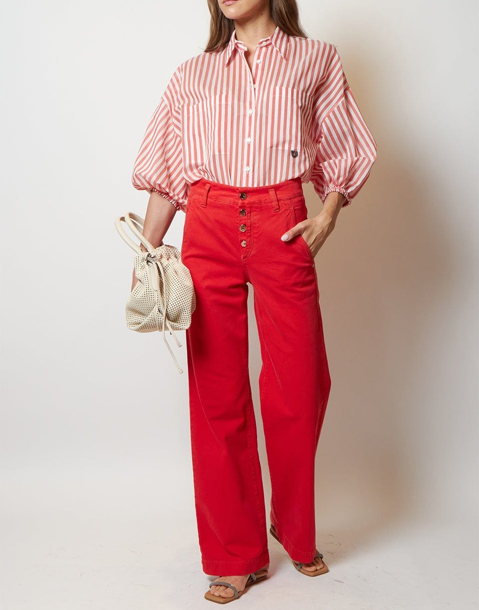BRUNELLO CUCINELLI-Pants With Exposed Buttons-