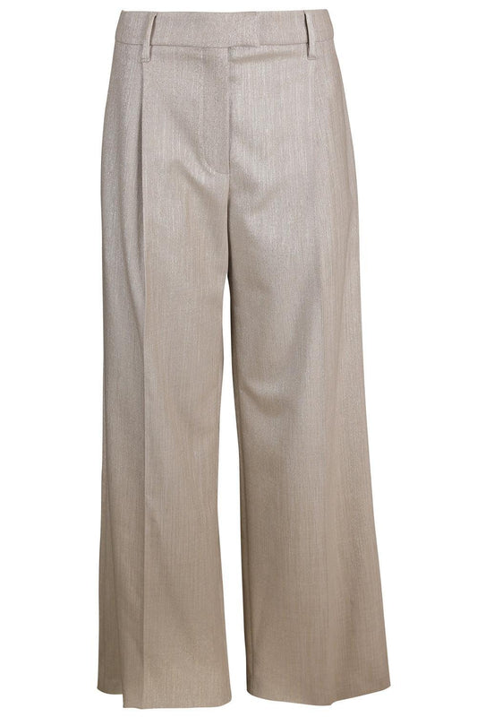 Sparkling Relaxed Trouser-CREAM-38-CLOTHINGPANTWIDE LEG-BRUNELLO CUCINELLI