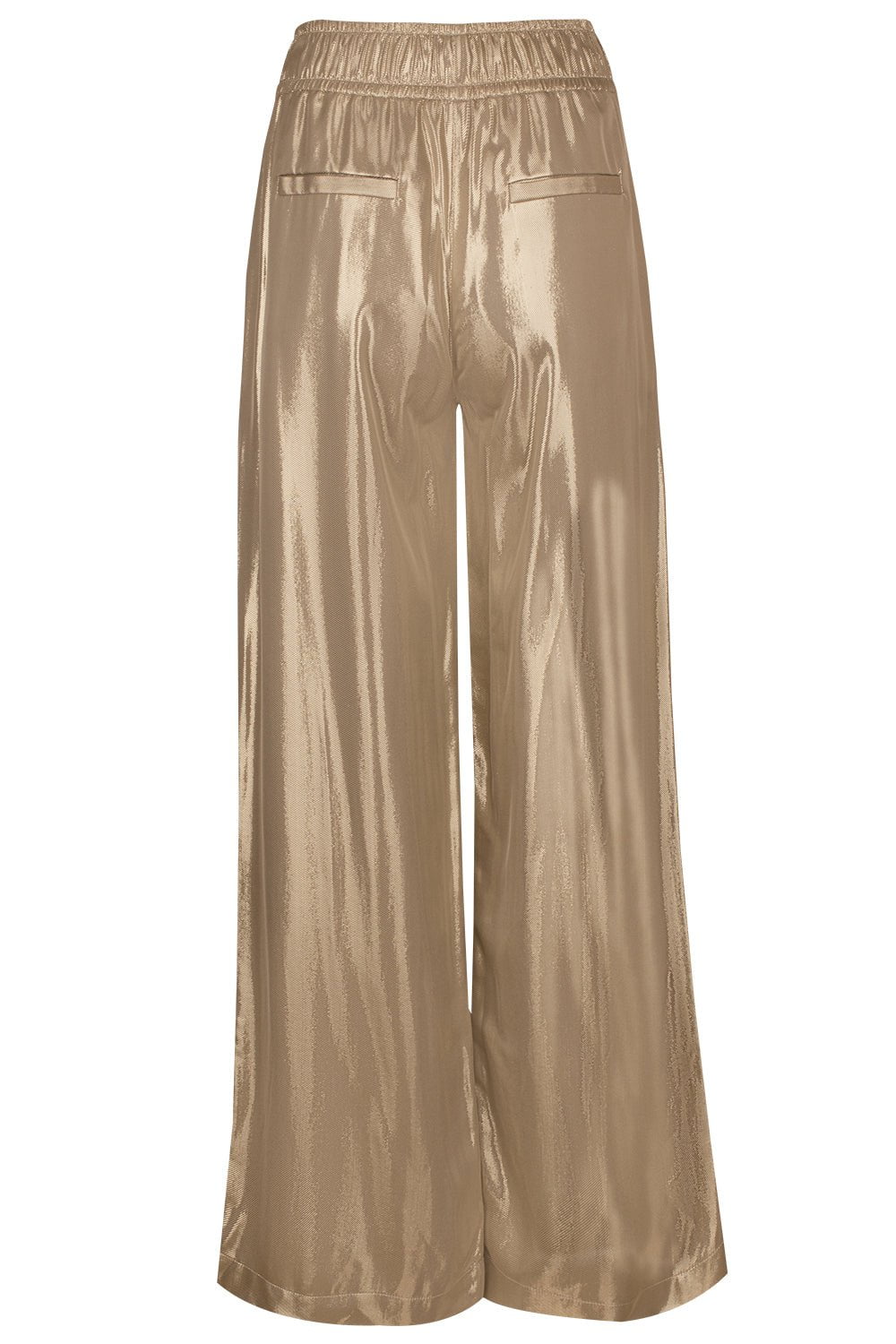 BRUNELLO CUCINELLI-Metallic Pull On Trousers-