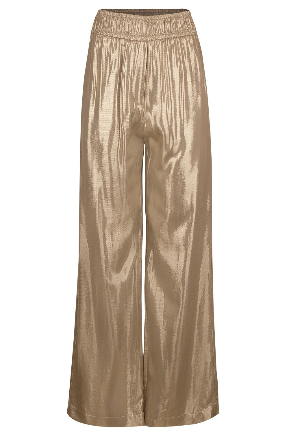 BRUNELLO CUCINELLI-Metallic Pull On Trousers-