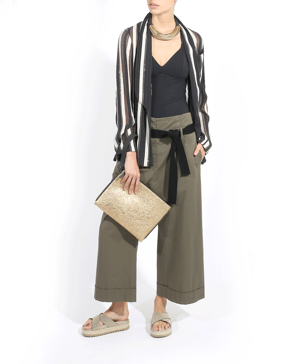 BRUNELLO CUCINELLI-Wide Leg Cuff Pant-
