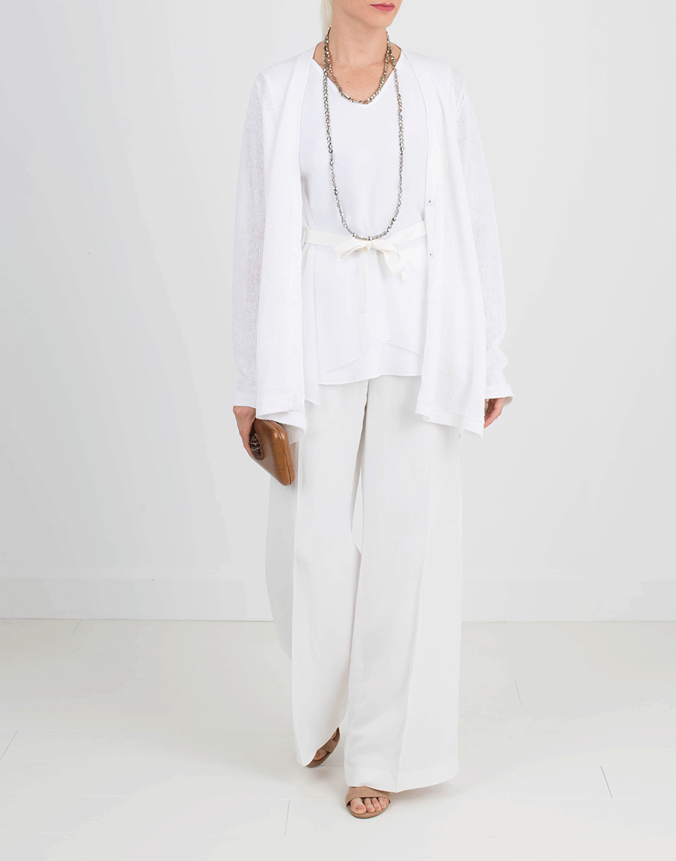 BRUNELLO CUCINELLI-Linen Palazzo Pant-