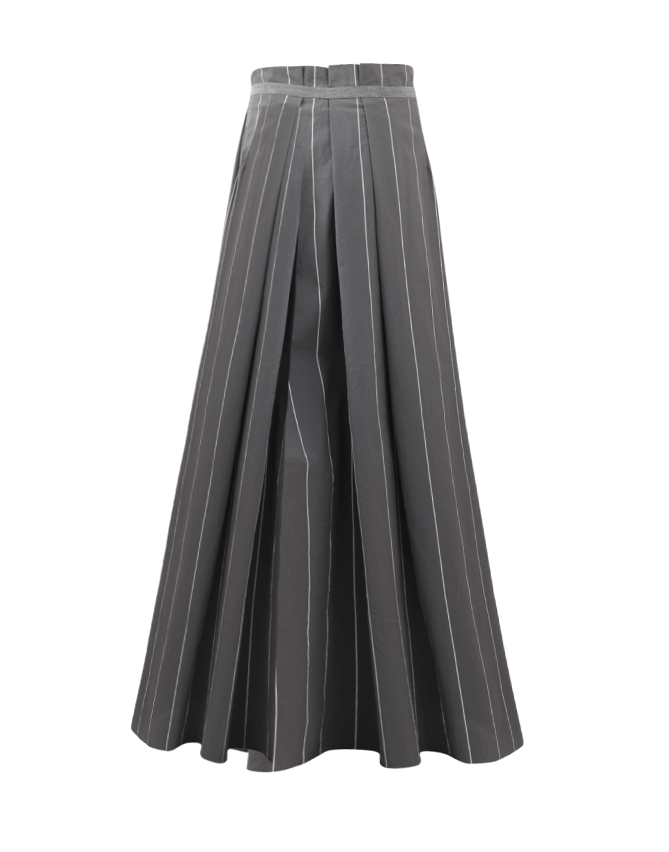 BRUNELLO CUCINELLI-Pin Stripe Ball Skirt-