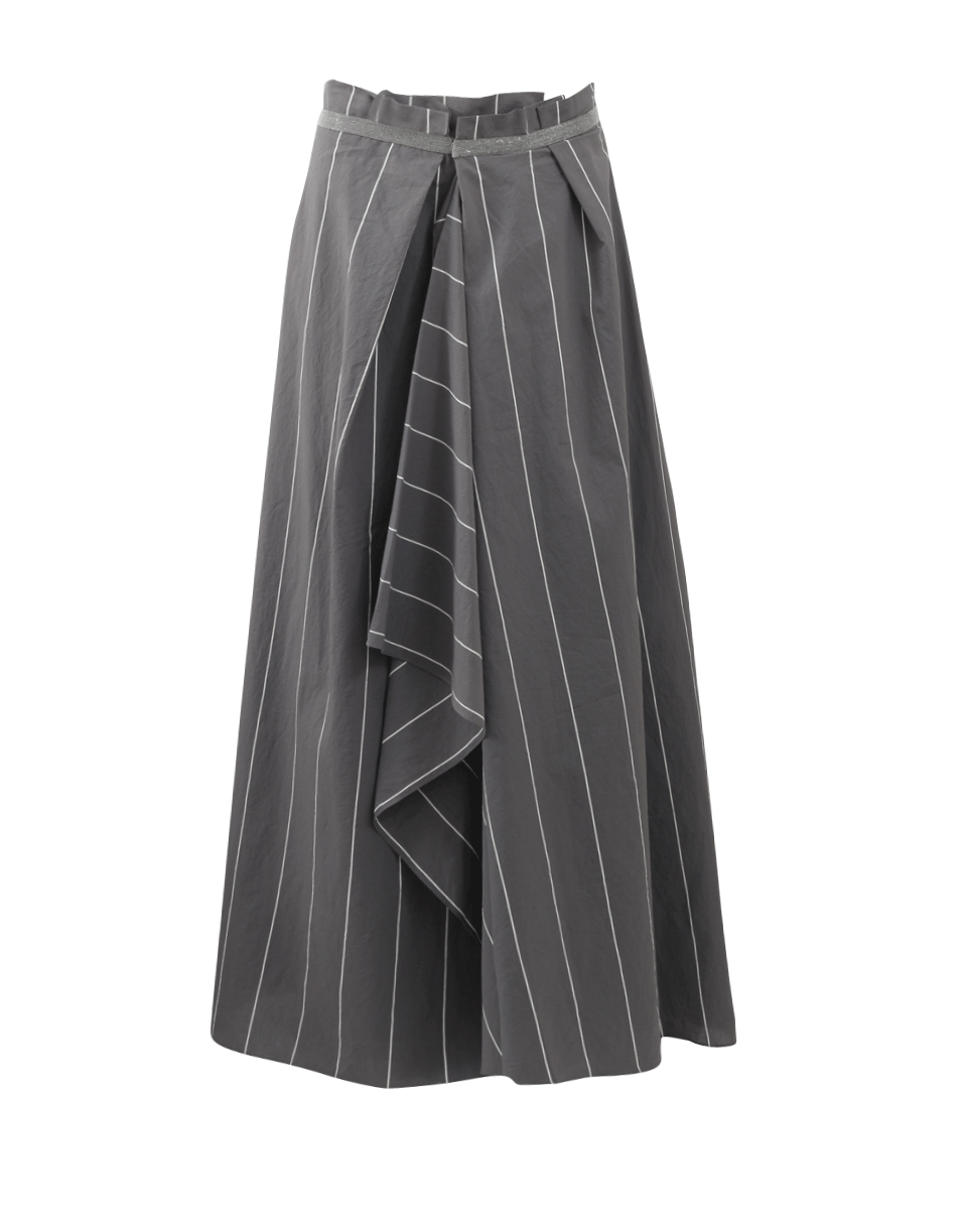 BRUNELLO CUCINELLI-Pin Stripe Ball Skirt-
