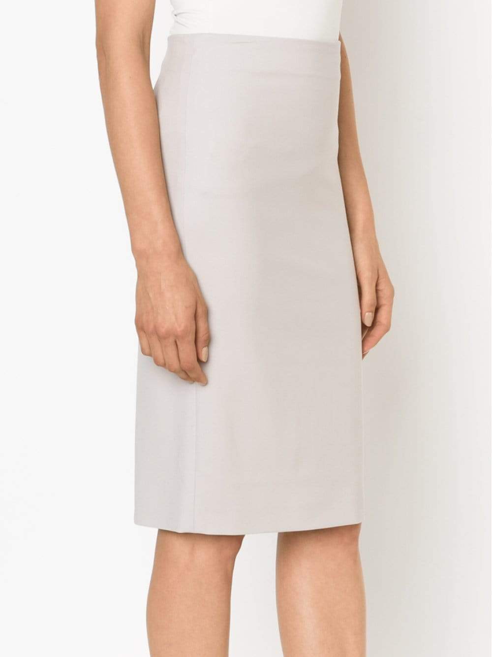 BRUNELLO CUCINELLI-Twill Pencil Skirt-
