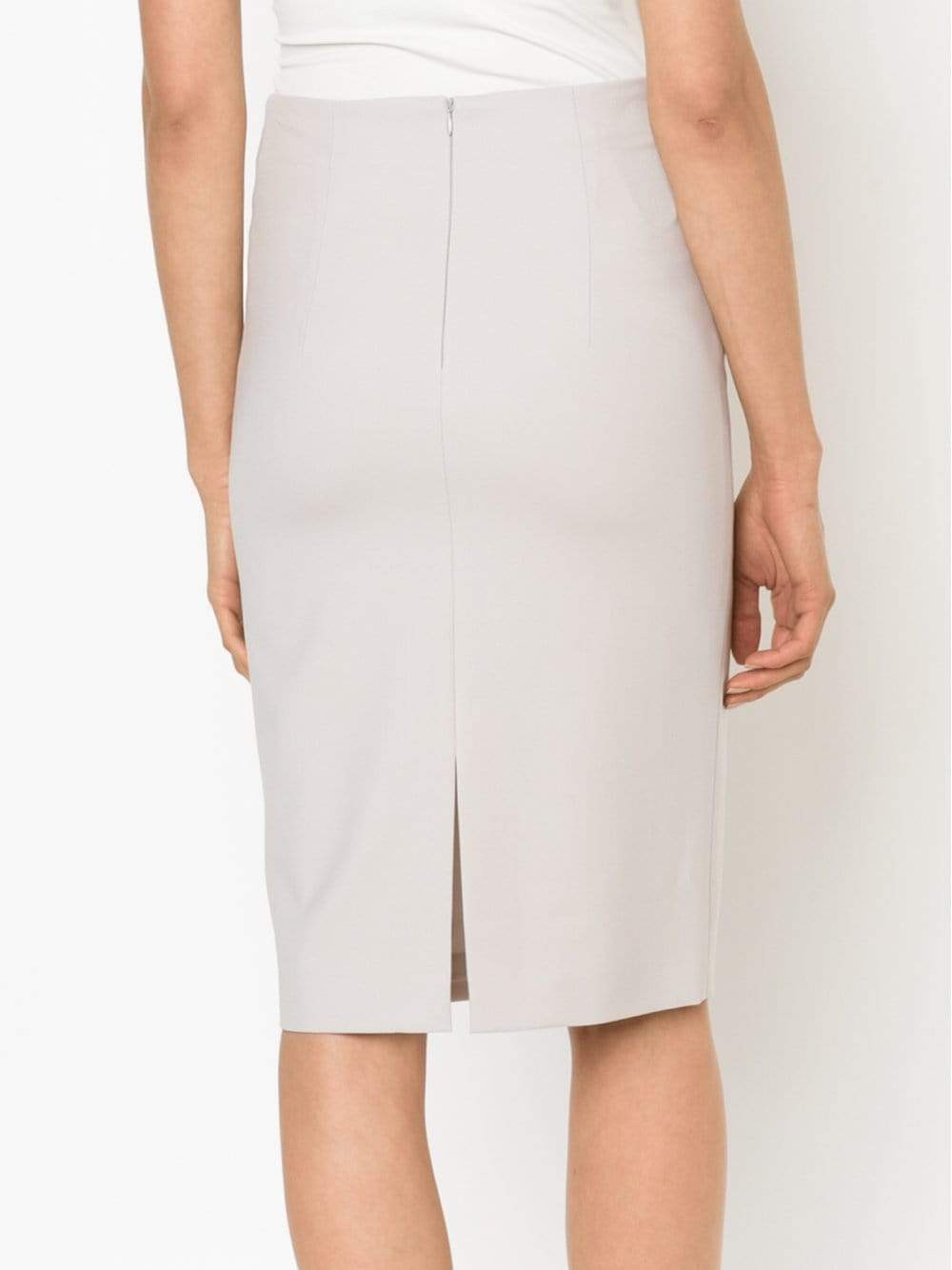 BRUNELLO CUCINELLI-Twill Pencil Skirt-