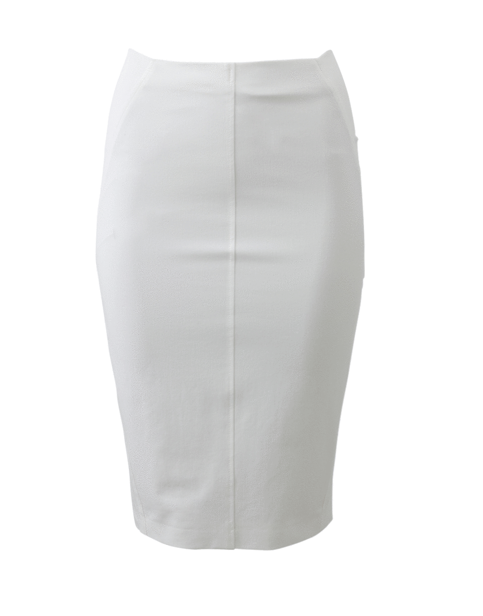 BRUNELLO CUCINELLI-Stretch Cotton Pencil Skirt-