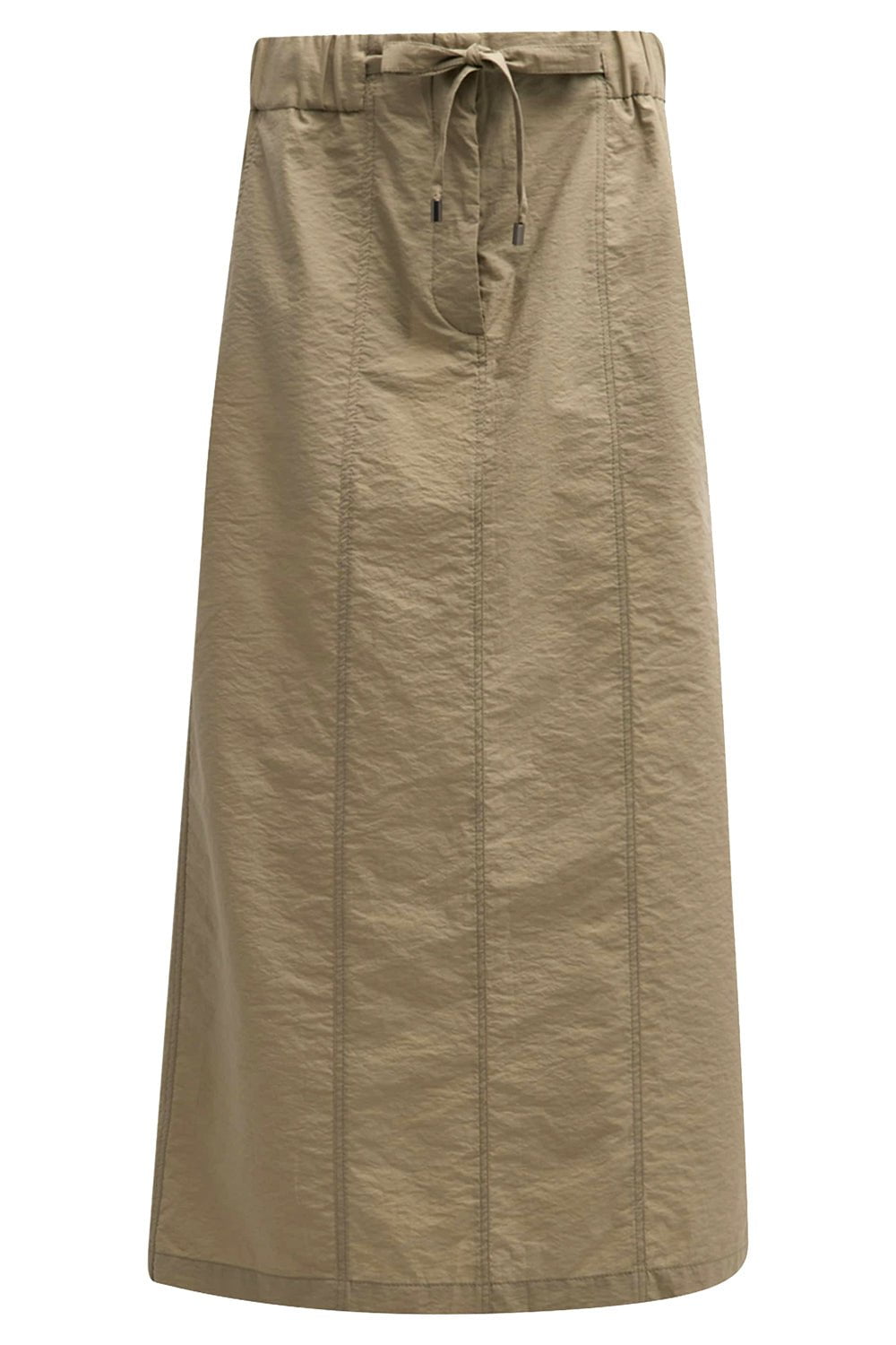 BRUNELLO CUCINELLI-Pull On Midi Skirt-