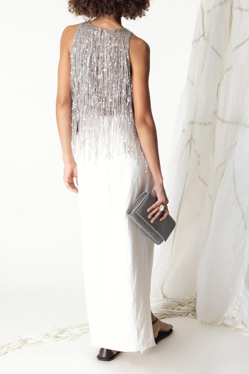 Asym Wrap Skirt-WHITE-38-CLOTHINGSKIRTMAXI-BRUNELLO CUCINELLI