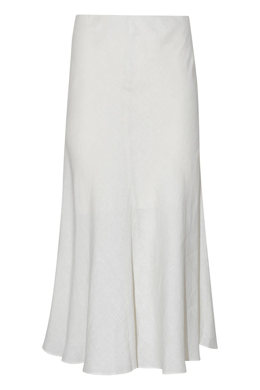 Fit And Flare Midi Skirt - Coconut Milk-WHITE-40-CLOTHINGSKIRTMIDI-BRUNELLO CUCINELLI