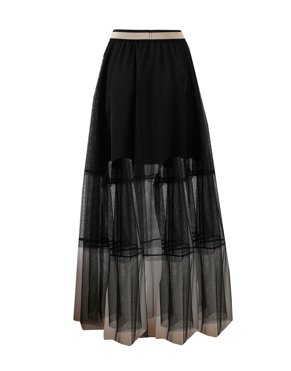 BRUNELLO CUCINELLI-Tulle Tier Overlay Skirt-