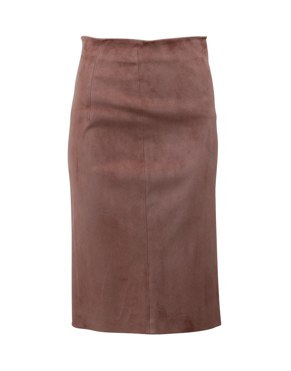 BRUNELLO CUCINELLI-Suede Pencil Skirt-