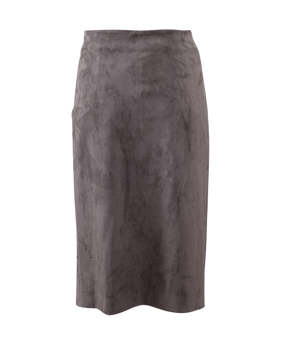 BRUNELLO CUCINELLI-Suede Pencil Skirt-