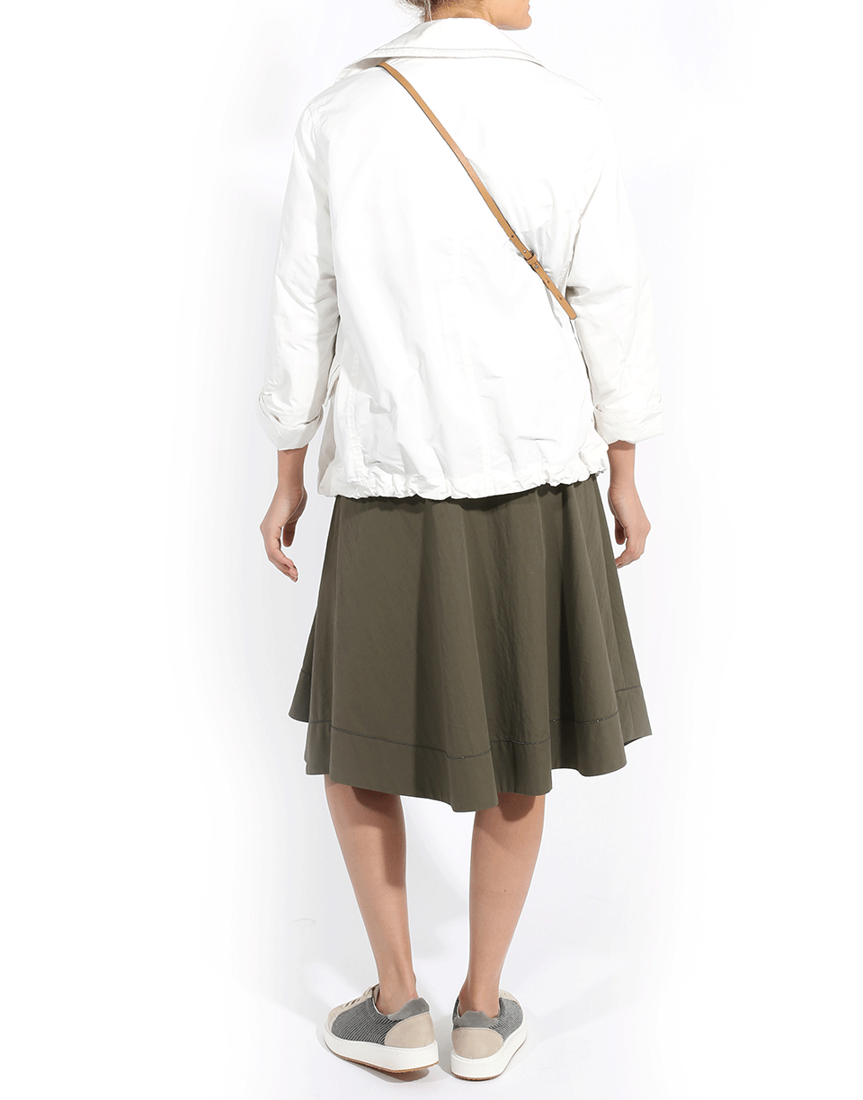 BRUNELLO CUCINELLI-Monili Hem Cotton Skirt-
