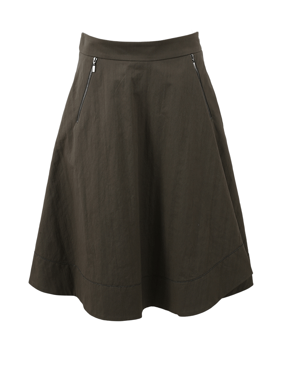 BRUNELLO CUCINELLI-Monili Hem Cotton Skirt-