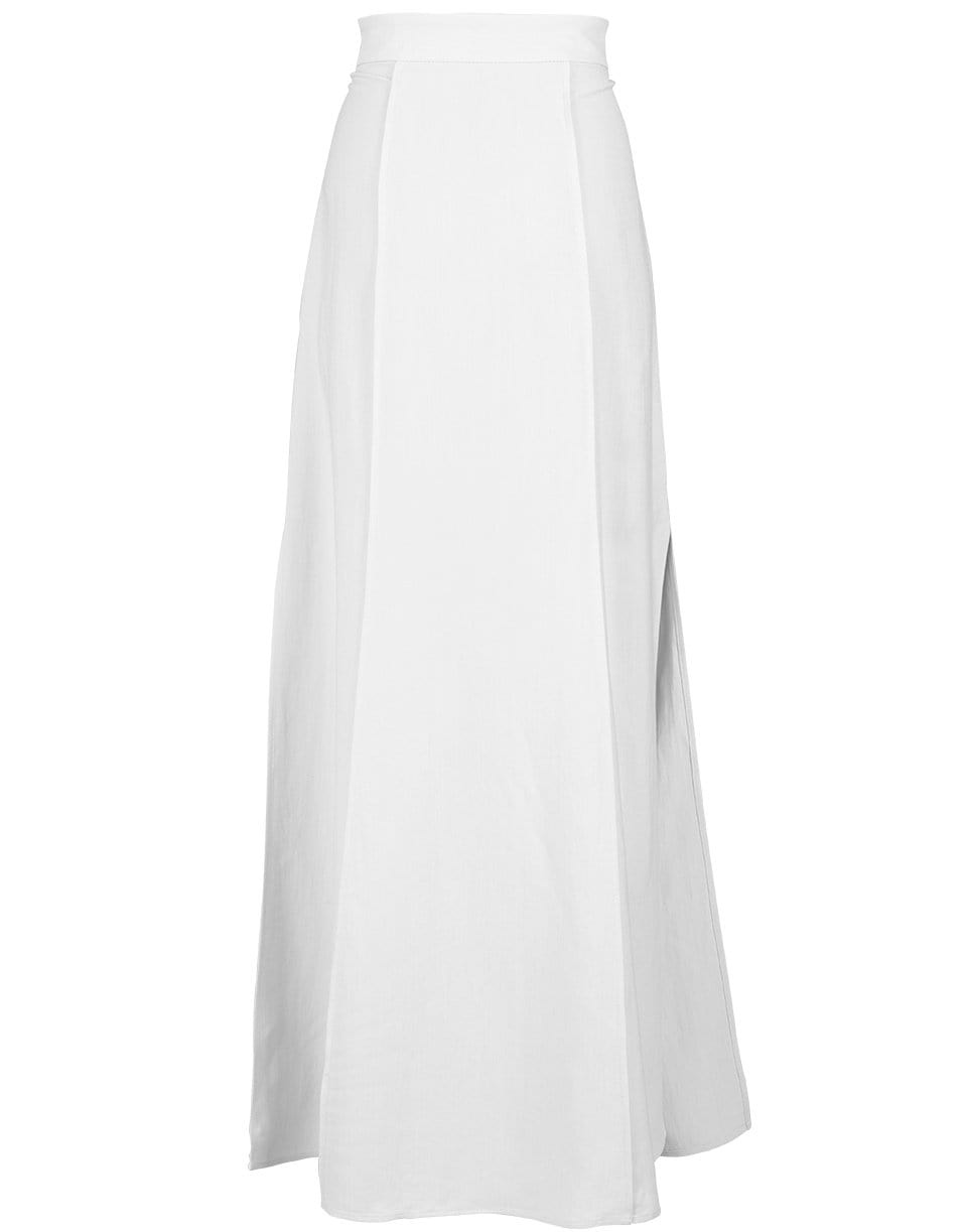 BRUNELLO CUCINELLI-Panama Linen Twill Maxi Skirt-