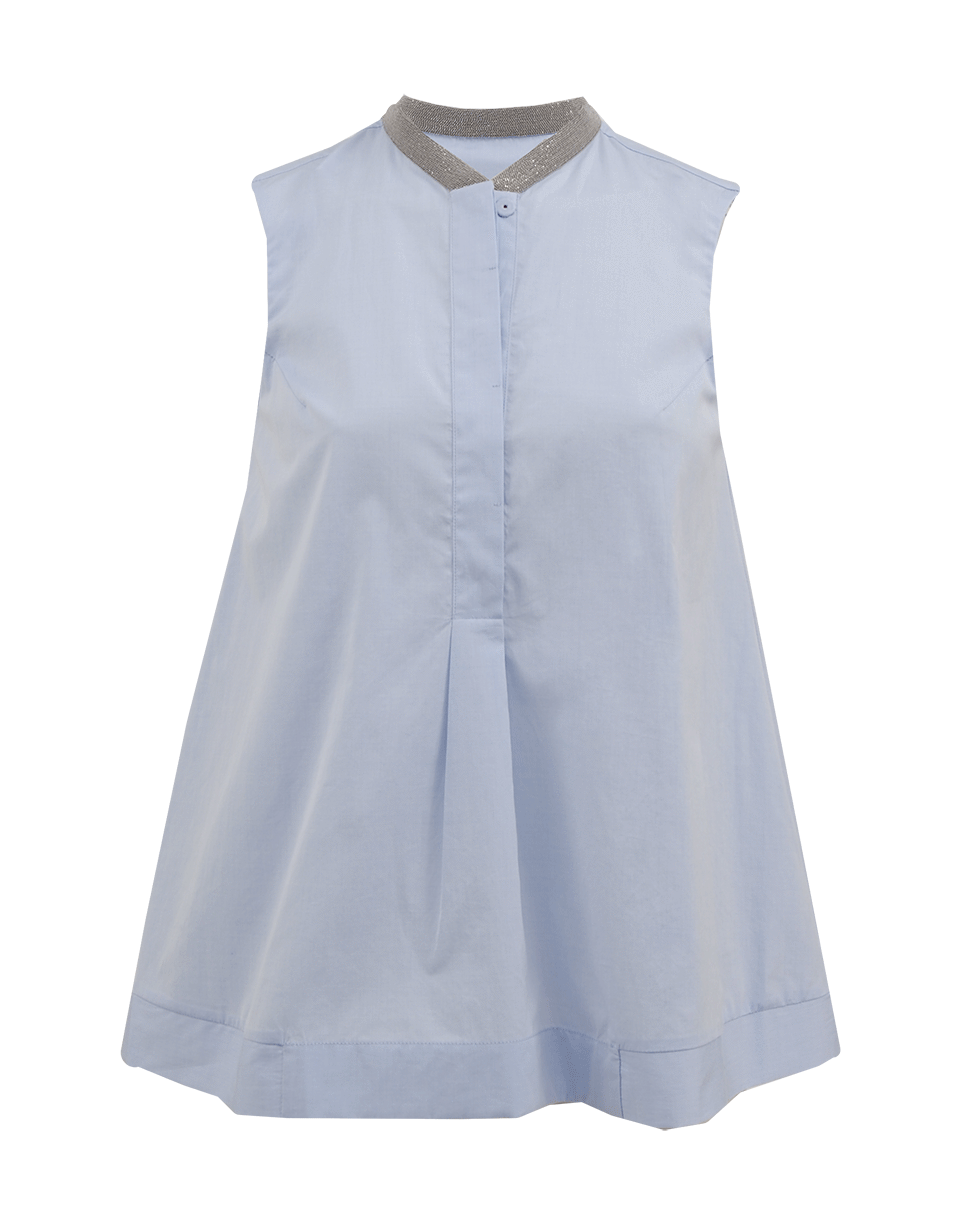 BRUNELLO CUCINELLI-Swing Blouse With Monili Trim-