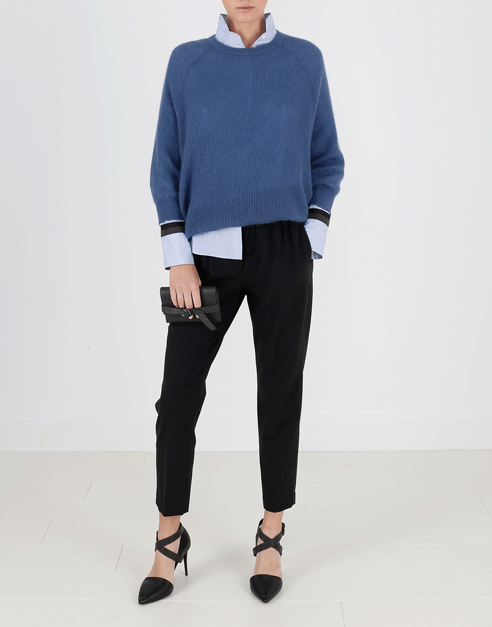 BRUNELLO CUCINELLI-Micro Striped Blouse-