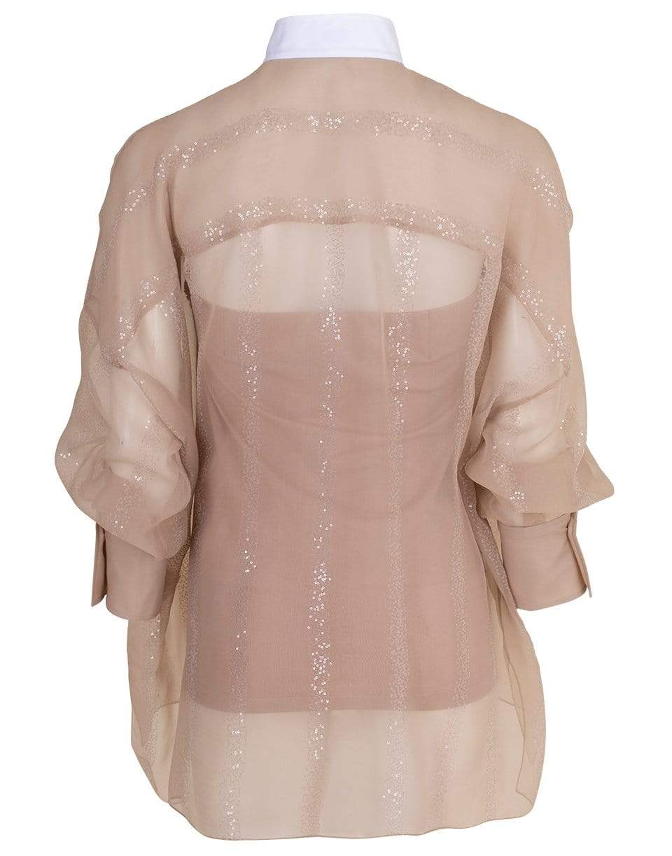 BRUNELLO CUCINELLI-Silk Organza Blouse-