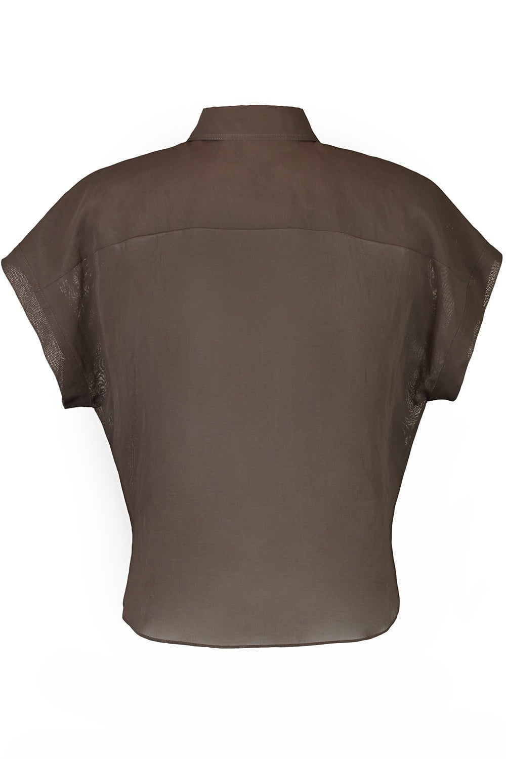 BRUNELLO CUCINELLI-Magnolia Embroidered Button Front Top-