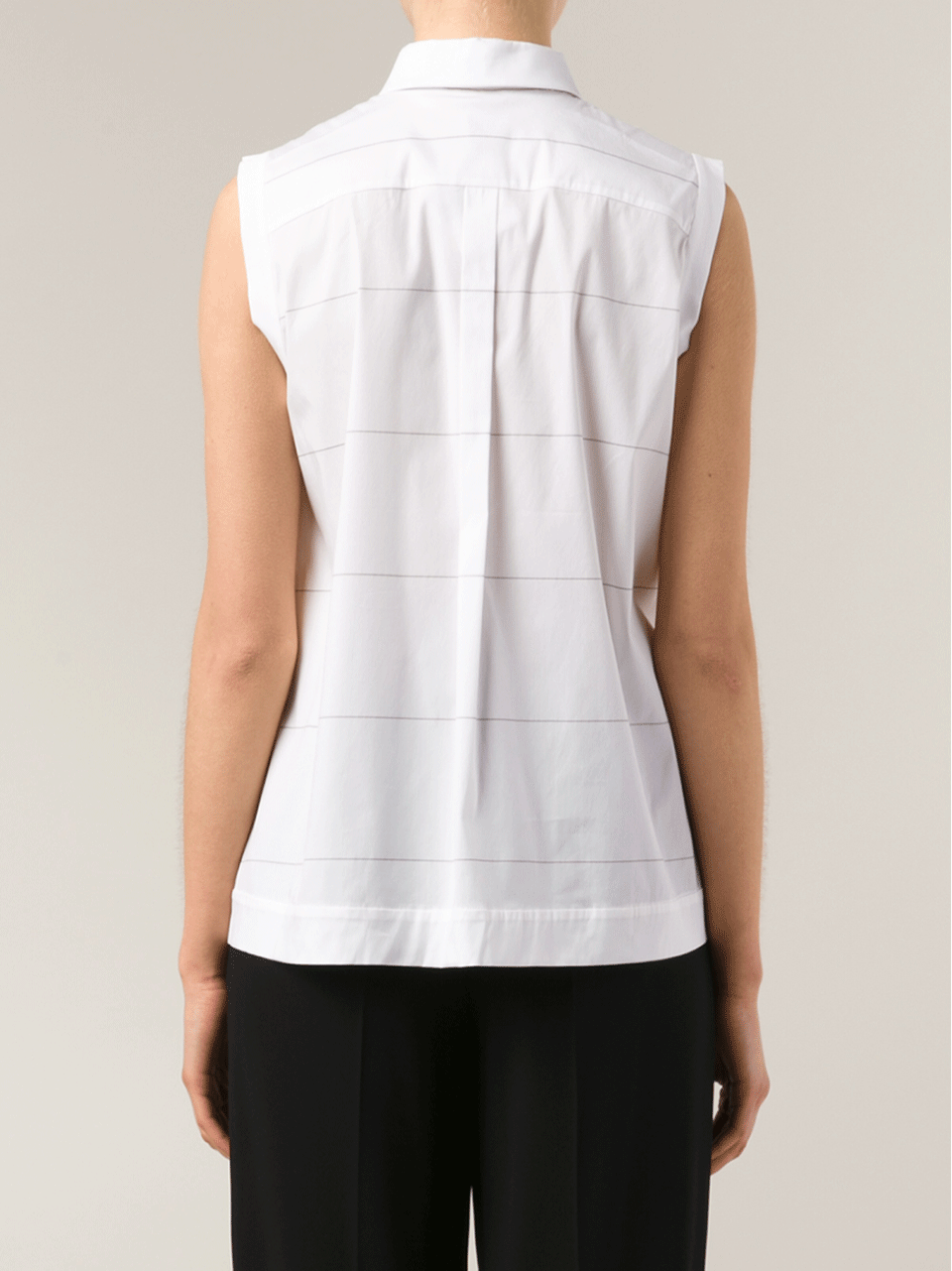 BRUNELLO CUCINELLI-Striped Henley Blouse-