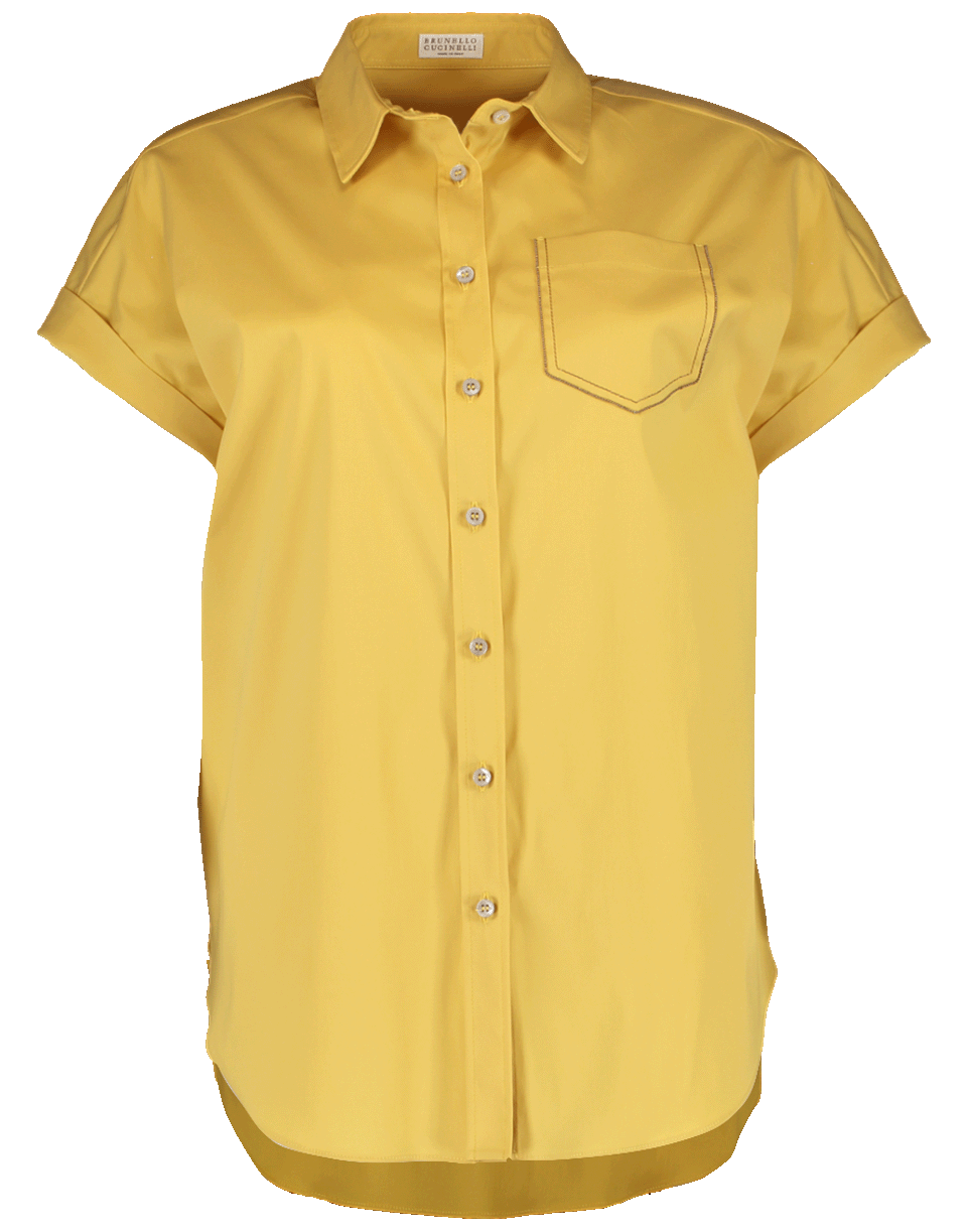 BRUNELLO CUCINELLI-Poplin Blouse-