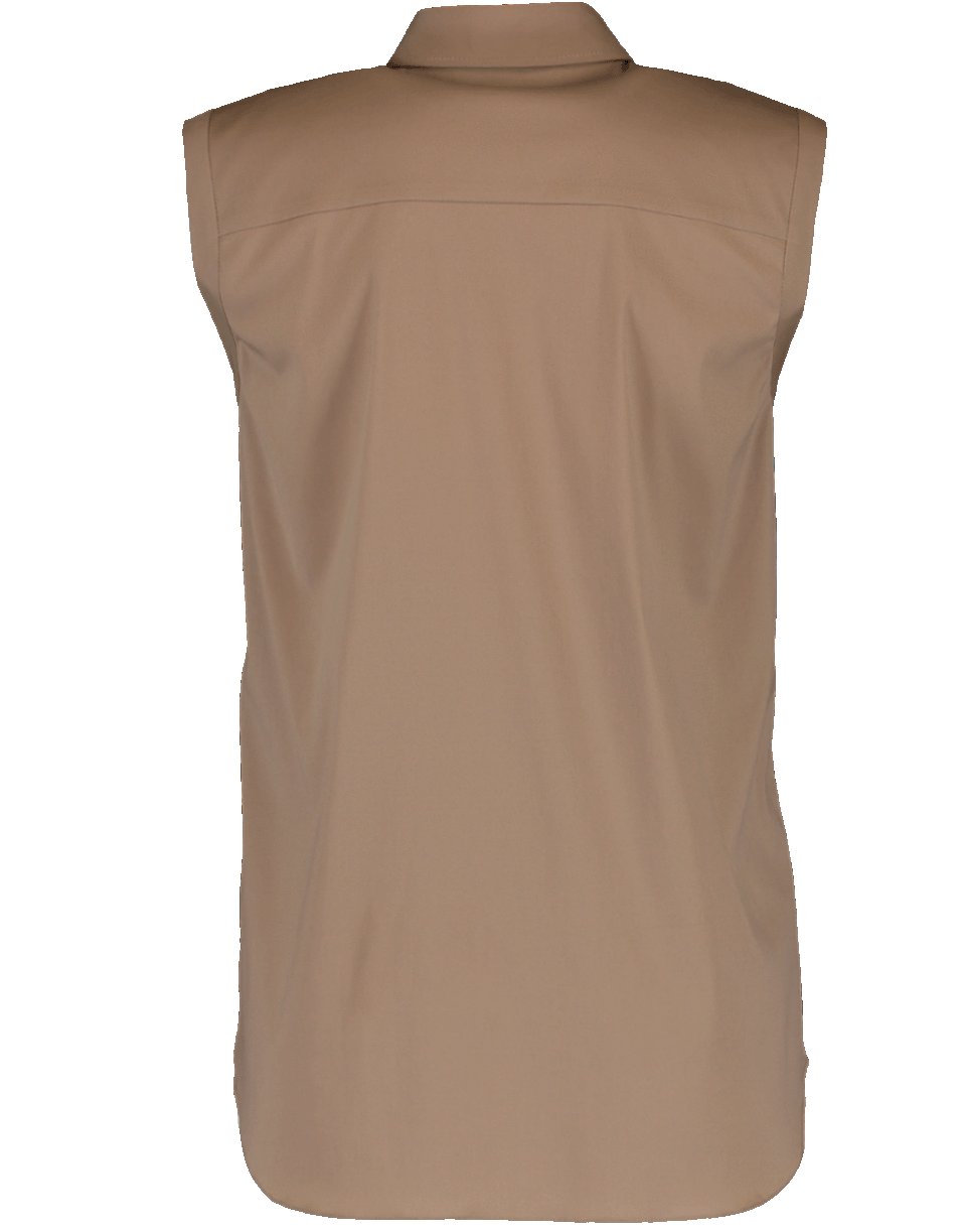 BRUNELLO CUCINELLI-Monili Trim Poplin Blouse-