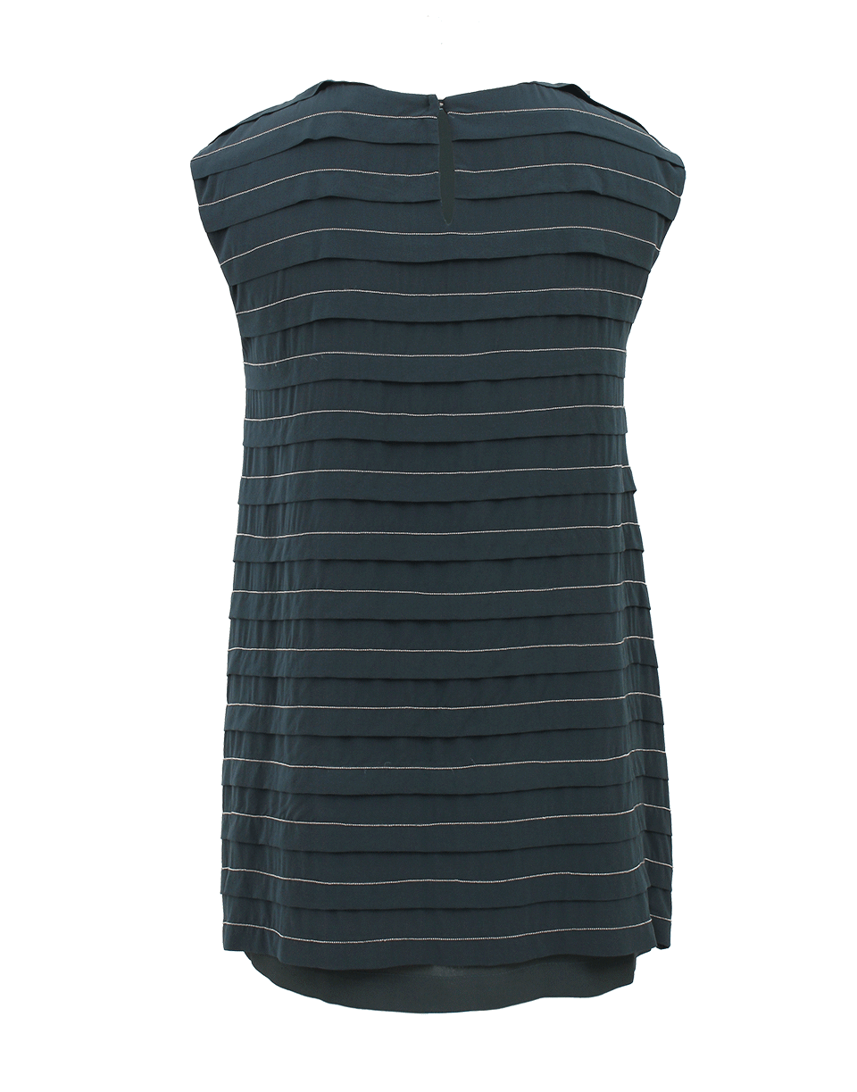 BRUNELLO CUCINELLI-Sleeveless Monili Stripe Top-
