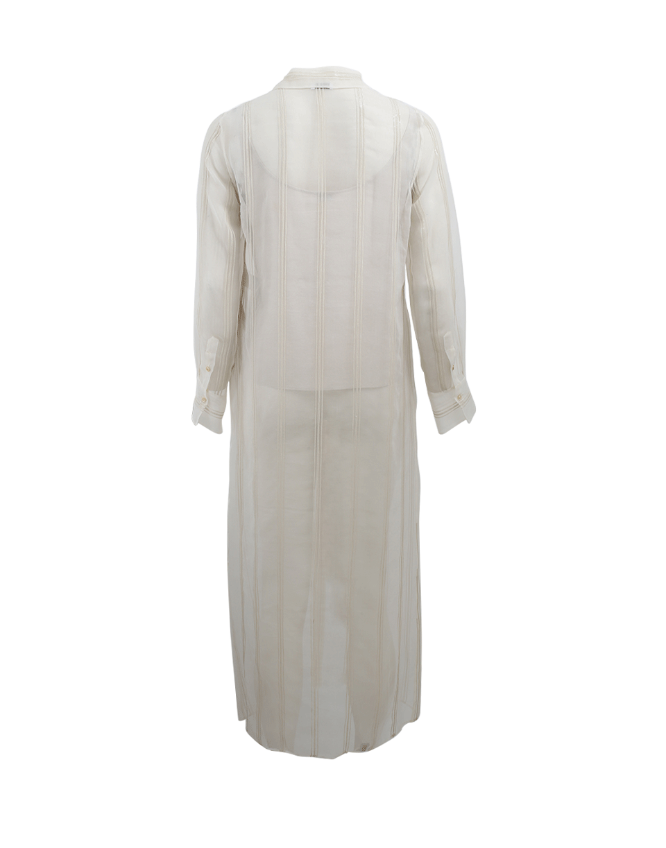BRUNELLO CUCINELLI-Sheer Button Down Blouse-