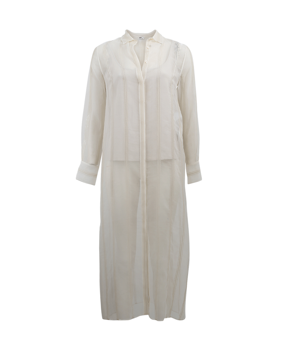 BRUNELLO CUCINELLI-Sheer Button Down Blouse-