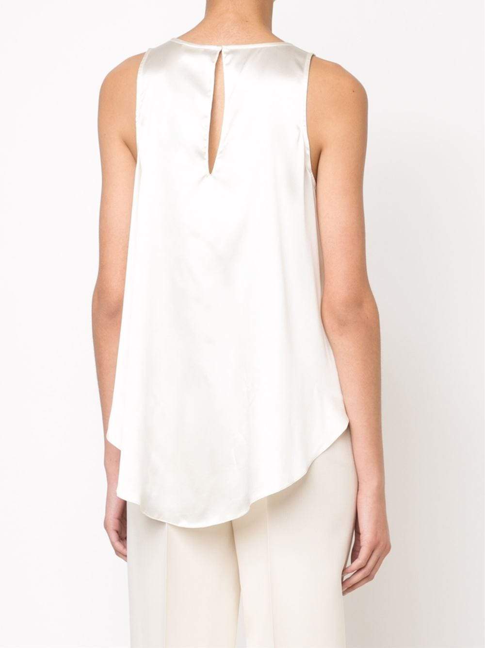 BRUNELLO CUCINELLI-Stretch Silk Trapeze Tank-