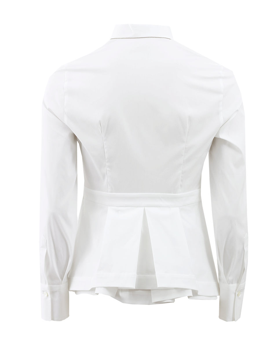 BRUNELLO CUCINELLI-Fitted Blouse With Back Pleat-