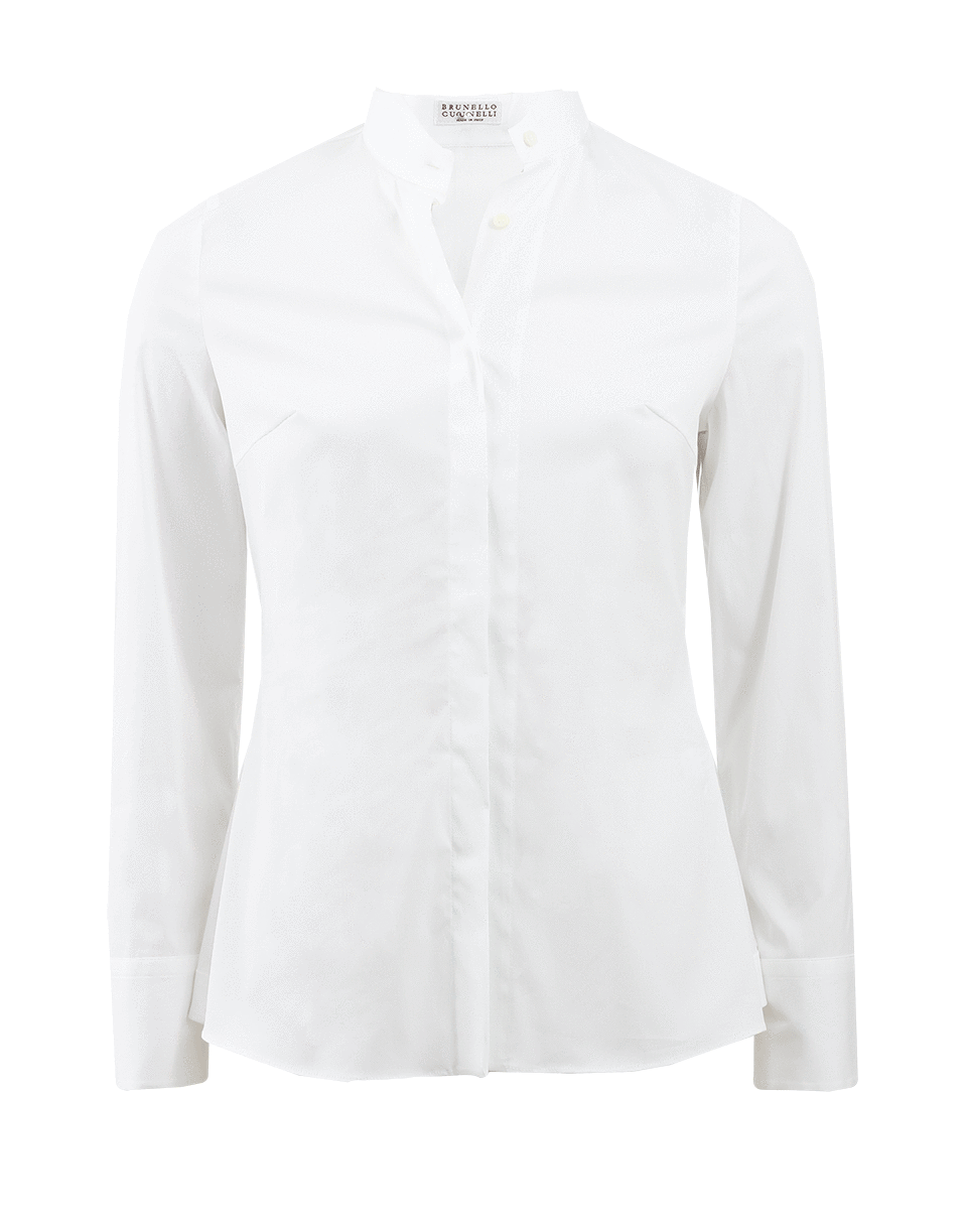 BRUNELLO CUCINELLI-Fitted Blouse With Back Pleat-