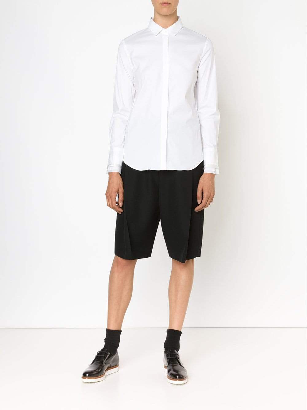 BRUNELLO CUCINELLI-Layered Cuff Blouse-