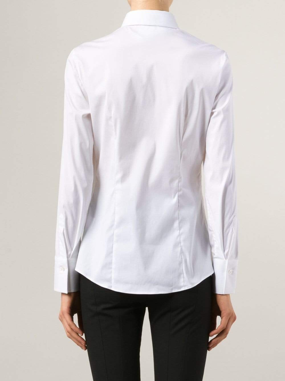 BRUNELLO CUCINELLI-Monili Neck Classic Poplin Shirt-
