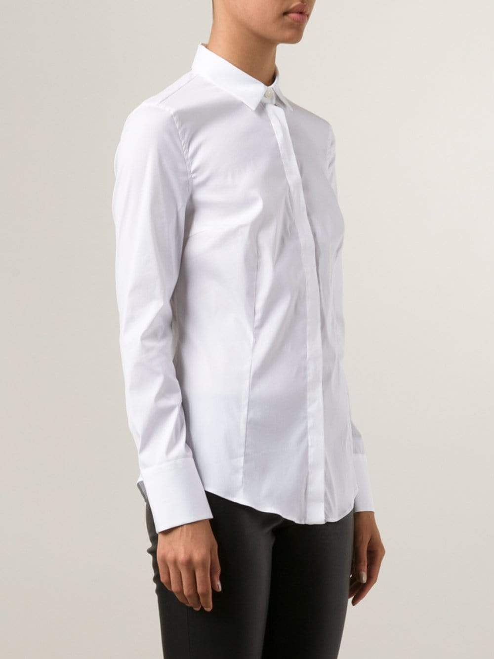 BRUNELLO CUCINELLI-Monili Placket Fitted Blouse-