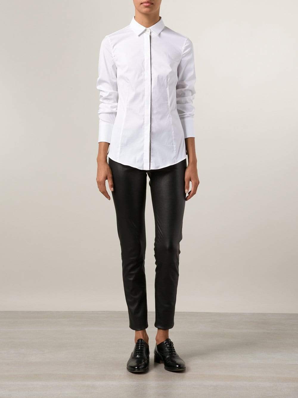 BRUNELLO CUCINELLI-Monili Placket Fitted Blouse-